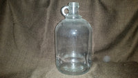 Vintage Clear Glass Wine Moonshine Jug Bottle #9694 - Treasure Valley Antiques & Collectibles