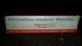 Vintage 1960-70s Eddy Redbird Matches Cardboard Advertising Empty Box Center Logo - Treasure Valley Antiques & Collectibles