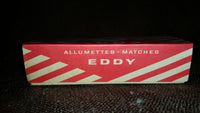 Vintage 1960-70s Eddy Redbird Matches Cardboard Advertising Empty Box Center Logo - Treasure Valley Antiques & Collectibles