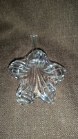 Vintage Crystal Glass Lily Shaped Flower Bud Single Stem Flower Vase - Treasure Valley Antiques & Collectibles