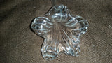 Vintage Crystal Glass Lily Shaped Flower Bud Single Stem Flower Vase - Treasure Valley Antiques & Collectibles