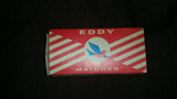 Vintage 1960-70s Eddy Redbird Strike Anywhere Matches Cardboard Advertising Empty Box Center Logo - Treasure Valley Antiques & Collectibles