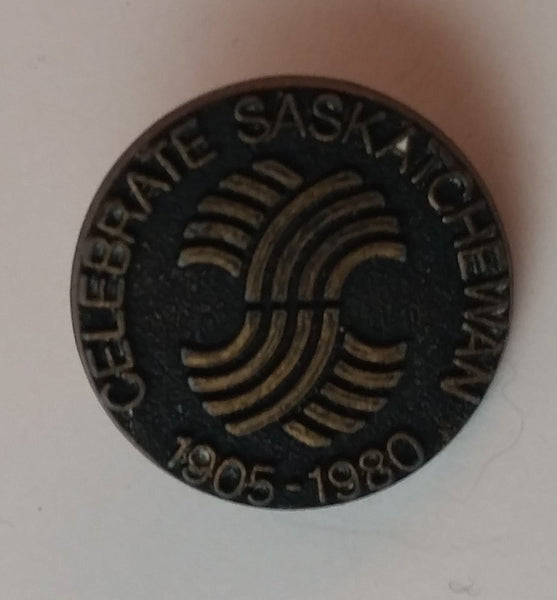 Vintage Celebrate Saskatchewan 1905 - 1980 75th Anniversary Pin - Treasure Valley Antiques & Collectibles