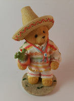 Cherished Teddies Boy Holding Cactus Figurine Mexico "I Found An Amigo In You" - Treasure Valley Antiques & Collectibles