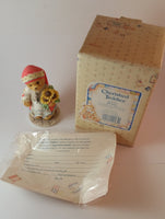 Cherished Teddies Girl Holding Flowers Figurine Russia "From Russia, With Love" - Treasure Valley Antiques & Collectibles