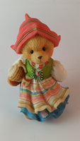 Cherished Teddies Girl Wearing Hat Figurine Sweden "You're The Swedish Of Them All" - Treasure Valley Antiques & Collectibles