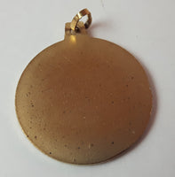 Vintage Original Canadian Aboriginal Salmon Fish Gold Tone Necklace Pendant - Treasure Valley Antiques & Collectibles
