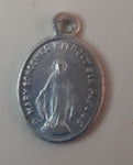 Early 20th Century Saint Catherine Labouré Miraculous Medal Virgin Mary Rosary Tiny Pendant France - Treasure Valley Antiques & Collectibles