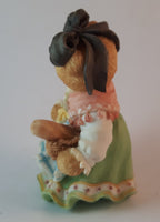 Cherished Teddies Girl With Basket of Bread Figurine France "Our Friendship Is Bon Appetit!" - Treasure Valley Antiques & Collectibles