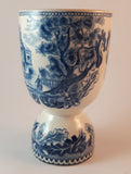 Vintage Delft Blue Large Egg Coddler Cup - Treasure Valley Antiques & Collectibles