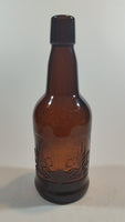 Vintage Amber Brown Wheat Embossed Glass Beer Bottle Anchor Hocking EZ Cap - Treasure Valley Antiques & Collectibles