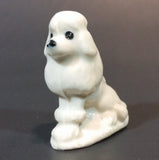 1970s Red Rose Tea White Poodle Dog Wade England Figurine - Treasure Valley Antiques & Collectibles