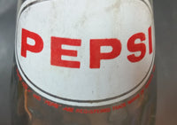 1973 Dual Logo Pepsi-Cola Pepsi 10 Fl oz. Clear Twist Soda Pop Bottle - Treasure Valley Antiques & Collectibles