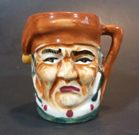 Vintage Mid-Century Miniature Toby Face Mug Man with Sleeping Cap - Japan - Treasure Valley Antiques & Collectibles