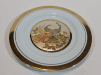 Vintage Peacock Birds The Art of Chokin Plate 24KT Gold with Silver - Treasure Valley Antiques & Collectibles