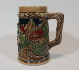 Early 1950s Gift Craft Japan Drinking Bavarian Friends Porcelain Stein Numbered 384 - Treasure Valley Antiques & Collectibles