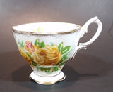 1950s Royal Albert "Tea Rose" Yellow Bone China Footed Tea Cup 839056 - Treasure Valley Antiques & Collectibles