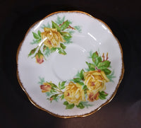 1950s Royal Albert "Tea Rose" Yellow Bone China Saucer Plate 839056