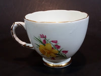 1970s Delphine Bone China Yellow Daffodils Teacup - Treasure Valley Antiques & Collectibles