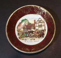 Vintage Weatherby Hanley England Royal Falcon Ware "Old Coach House" Woolhampton 4" Plate - Treasure Valley Antiques & Collectibles