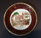 Vintage Weatherby Hanley England Royal Falcon Ware "Old Coach House" Woolhampton 4" Plate - Treasure Valley Antiques & Collectibles