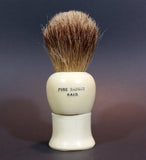 1940s Rubberset Pure Badger Hair Shaving Brush - Old King Rubberset Trademark - Made in Canada - Treasure Valley Antiques & Collectibles