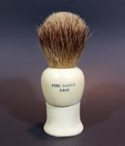 1940s Rubberset Pure Badger Hair Shaving Brush - Old King Rubberset Trademark - Made in Canada - Treasure Valley Antiques & Collectibles