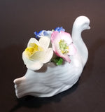 Vintage Very Rare Cotswold Floral English Bone China Swan Flower Bouquet - Treasure Valley Antiques & Collectibles