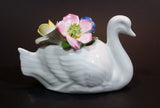 Vintage Very Rare Cotswold Floral English Bone China Swan Flower Bouquet - Treasure Valley Antiques & Collectibles