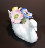 Vintage Very Rare Cotswold Floral English Bone China Swan Flower Bouquet - Treasure Valley Antiques & Collectibles