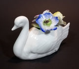 Vintage Very Rare Cotswold Floral English Bone China Swan Flower Bouquet - Treasure Valley Antiques & Collectibles