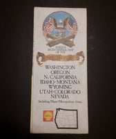 1976 Shell's Bicentennial Map of the Northwest Washington, Oregon N. Cali, Idaho, Montana, Wyoming, Utah, Colorado, Nevada - Treasure Valley Antiques & Collectibles