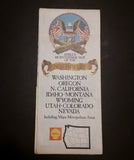 1976 Shell's Bicentennial Map of the Northwest Washington, Oregon N. Cali, Idaho, Montana, Wyoming, Utah, Colorado, Nevada - Treasure Valley Antiques & Collectibles