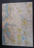 1976 Shell's Bicentennial Map of the Northwest Washington, Oregon N. Cali, Idaho, Montana, Wyoming, Utah, Colorado, Nevada - Treasure Valley Antiques & Collectibles