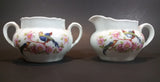 Vintage 1940s PK Unity Germany Birds of Paradise Creamer and Sugar Bowl without Lid - Numbered - Treasure Valley Antiques & Collectibles