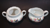 Vintage 1940s PK Unity Germany Birds of Paradise Creamer and Sugar Bowl without Lid - Numbered - Treasure Valley Antiques & Collectibles