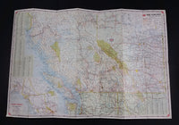 1965 Home Oil Distributors Vancouver Road Maps of British Columbia Alberta and Canada - Treasure Valley Antiques & Collectibles