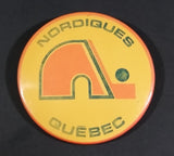 Vintage 1970s Quebec Nordiques NHL Hockey Button Pin - Treasure Valley Antiques & Collectibles