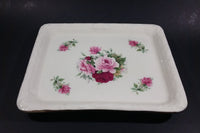 Antique Staffordshire England Pink Roses Flower Decorated Large Cheese Keeper - Treasure Valley Antiques & Collectibles