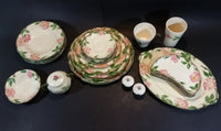 c. 1941 Gladding McBeam & Co Franciscan Pink Desert Flowers 23 Piece Dinnerware Set - Treasure Valley Antiques & Collectibles