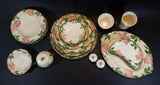 c. 1941 Gladding McBeam & Co Franciscan Pink Desert Flowers 23 Piece Dinnerware Set - Treasure Valley Antiques & Collectibles