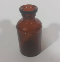 1920s Lysol Disenfectant Embossed Small Amber Glass Bottle - Cork Plug Top - Treasure Valley Antiques & Collectibles