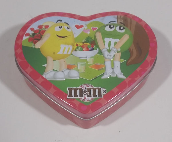 Collectible M&M's Valentine Heart Tin Box Container Canister Mars Inc. 2010 - Treasure Valley Antiques & Collectibles