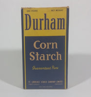 Vintage Rare Durham Corn Starch Box - The St. Lawrence Starch Company of Port Credit Ontario - Treasure Valley Antiques & Collectibles