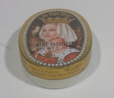 1980s Troubat Flavigny La Reine de Flavign Mint Pastilles Hard Candy Tin top Plastic base 1 3/4 oz - Treasure Valley Antiques & Collectibles