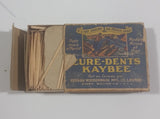 Rare Vintage Kaybee unique flat-style toothpicks Box - Keenan Woodenware - Box is Full - Treasure Valley Antiques & Collectibles