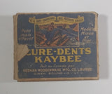 Rare Vintage Kaybee unique flat-style toothpicks Box - Keenan Woodenware - Box is Full - Treasure Valley Antiques & Collectibles