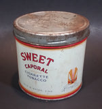 Vintage 1960s Sweet Caporal Cigarette Tobacco Tin with Lid - Imperial Tobacco - Treasure Valley Antiques & Collectibles