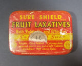 1930s Sure Shield Fruit Laxatives Pastilles Tin - Treasure Valley Antiques & Collectibles