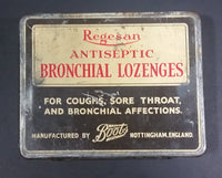 Vintage Boots Pure Drug Co. Ltd. Regesan Antiseptic Bronchial Lozenges Tin - Treasure Valley Antiques & Collectibles